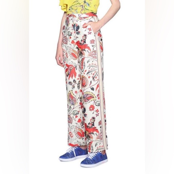 DESIGUAL Dimitri Floral High Waisted Wide Leg Pants Trousers NWT RRP$269 - Picture 3 of 16